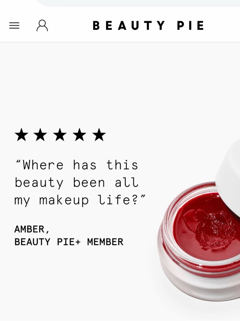 NEW Beauty Pie Jelly Lip and Cheek shot in shade Raspberry Crush. Stain/tint